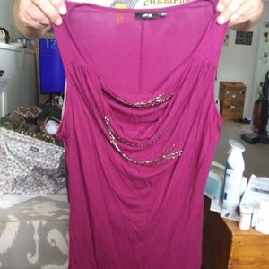 Grape XL apt 9 blingy tank